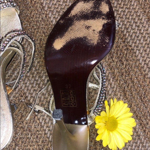 Jubilee NY Rhinestone Heels Women size 37 - Picture 6 of 7
